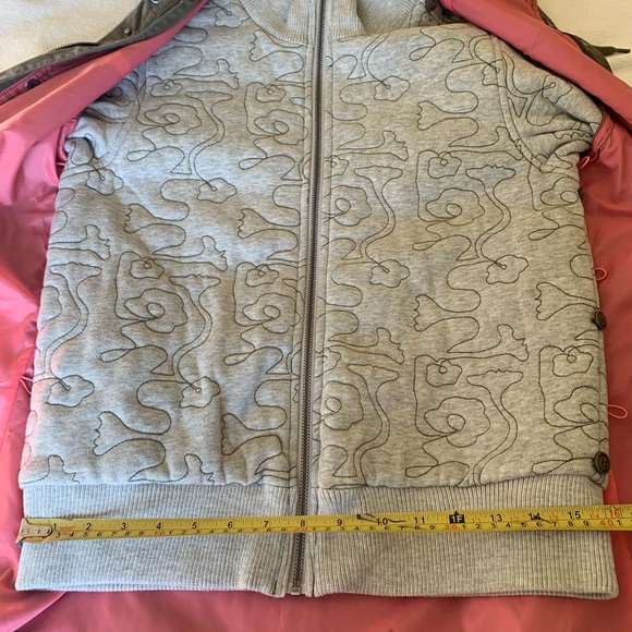 Diesel long khaki cotton cargo hooded winter vest windbreaker jacket hoodie coat - Picture 7 of 16